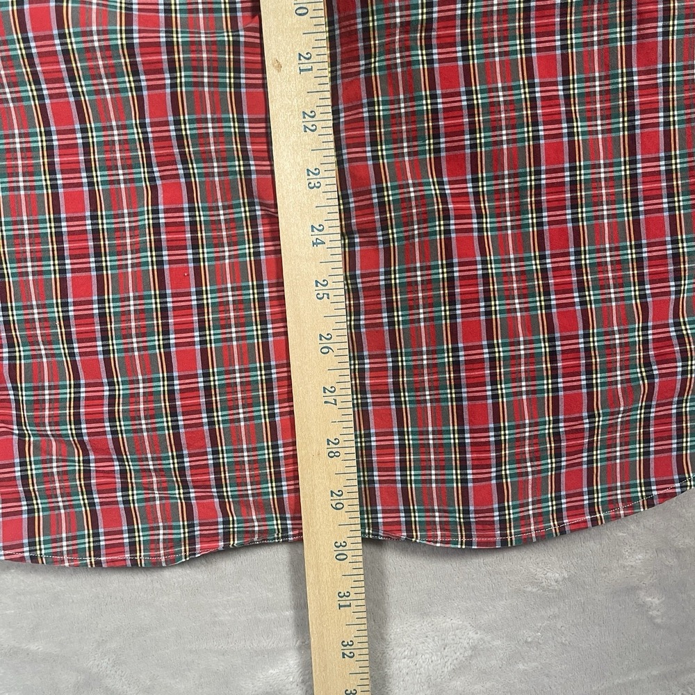 Polo Ralph Lauren Classic Fit Red Plaid Button Down LS Shirt Mens Large L - Picture 8 of 8